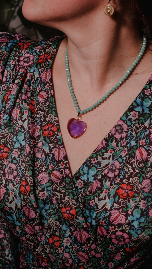 Collier Sailor Louve Violet