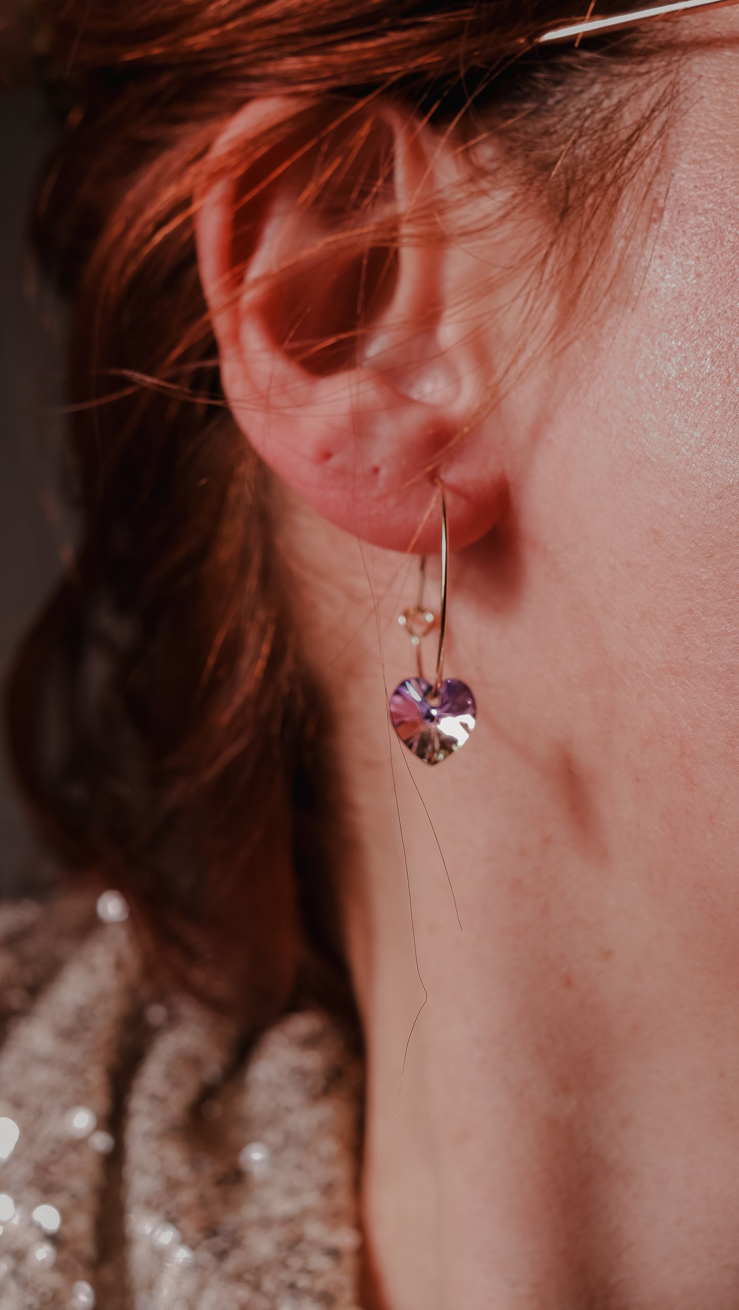 Boucles d'oreilles Sailor Louve Rose